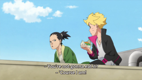 burgers-in-anime: Boruto: Naruto Next Generations, episode 1: “Boruto Uzumaki!” (20