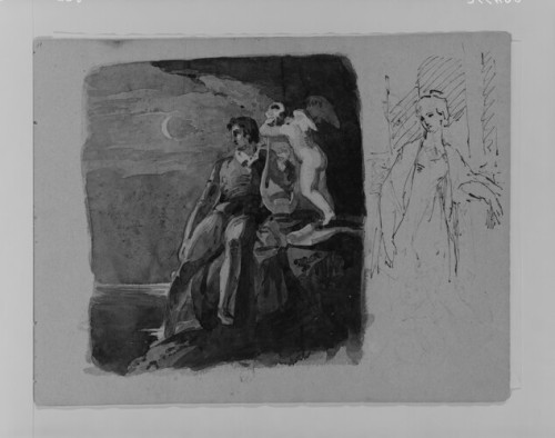 (From Sketchbook), Thomas Sully, 1810–20, American Decorative ArtsRogers Fund, 1953Size: 9 x 1