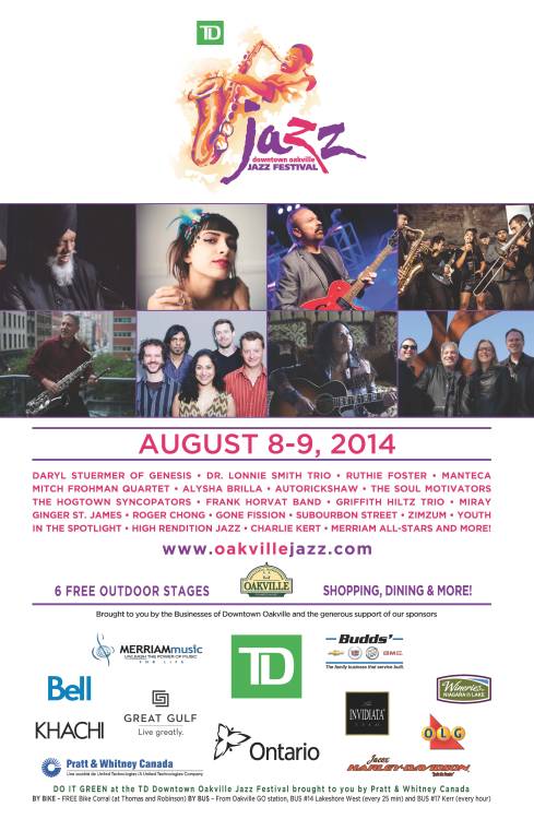 I’ll be playing in my hometown Oakville on August 9th at 6:30PM for the Oakville Jazz festival! Stage will be on Lakeshore and Allan street, right at the heart of the beautiful downtown Oakville!