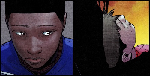 thecomicsvault:  The Death of Peter Parker ULTIMATE COMICS SPIDER-MAN #4 (Jan. 2012)Art by Sara Pichelli & Justin PonsorWords by Brian Michael Bendis 