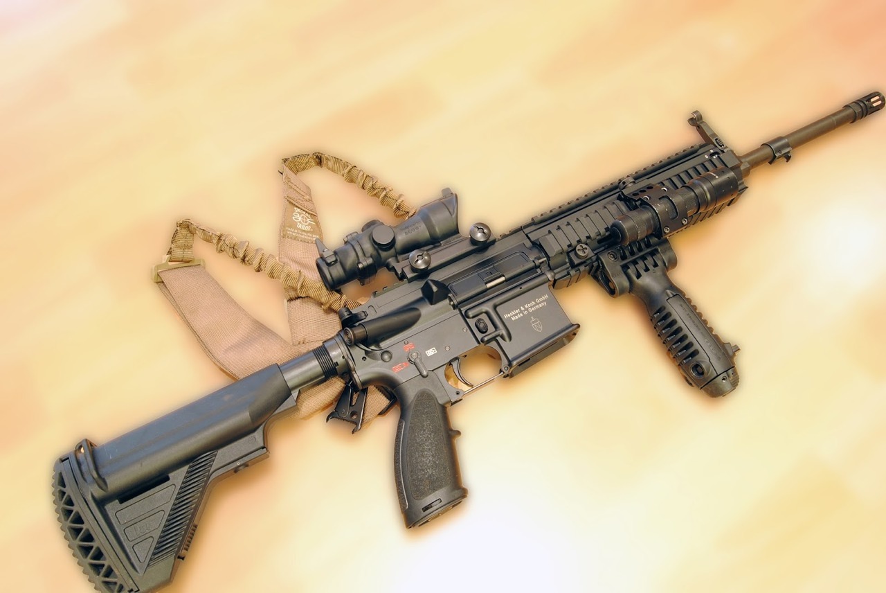 brandon10977:  The Heckler &amp; Koch HK416 is an assault rifle designed and