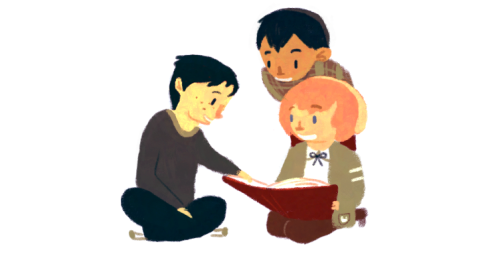 jiveammunition:  oliviawhen:  oliviawhen:  Maybe in an alternate universe all the rational best friend characters could be best friends with each other.  #marco bert and armin shall be called sml #for small medium and largeThat’s soo cute. I really