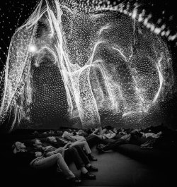 Mymodernmet:  Audiovisual Artist Joanie Lemercier Recently Unveiled Nimbes, A Spectacular 360º Installation