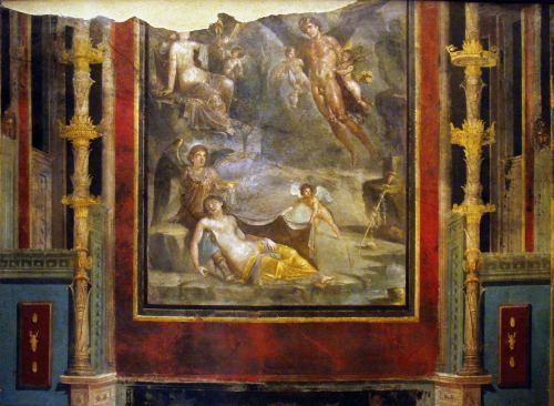 via-appia:Fresco from Pompeii, The wedding of Zephyrus and ChlorisRoman, 54-68 AD