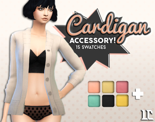 litttlecakes:  Cardigan as Accessory! Today I have a accessory cardigan very much inspired by SimBlo