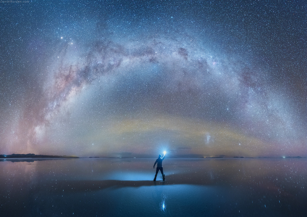 wetheurban:  The Milky Way Reflected Onto The Largest Salt Flat In The World In a