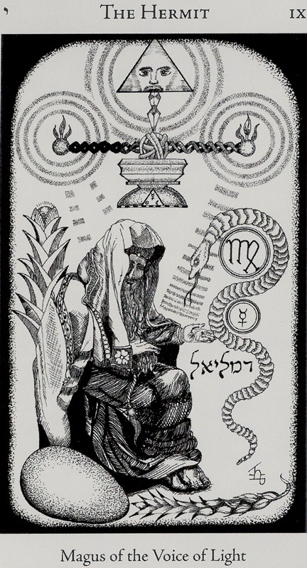 theatomicswampwitch:  The Hermit from the Hermetic Tarot by Godfrey Dowson.  Me.