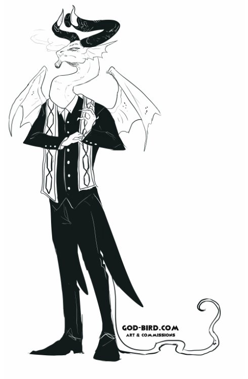 frigidloki: time for dapper business dragons I think I&rsquo;d better call in sick for my perfor