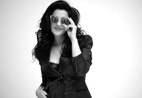 Angela Gheorghiu. Behind the sceens of the photo shooting for Vogue Russia.