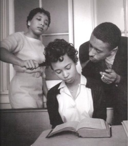 thejadedtongue:  Young black woman being taught not to react to smoke being blown in her face, in a Civil Rights class in 1960. I think too few people realize that these people needed to be trained to take the abuse they received. It’s all that much