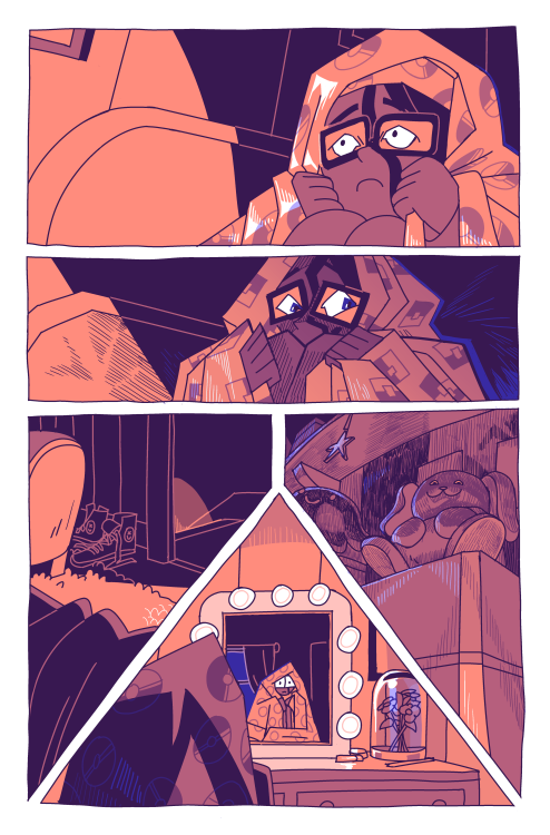 some pages i did for Warm Blood!  It was really fun to work off a script and add to this fun project