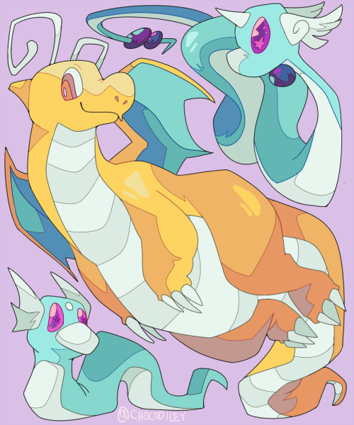 chocodile:🐉Dratini, Dragonair, and Dragonite🐉