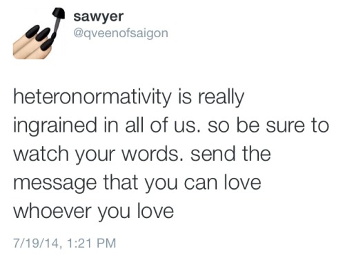 teacupnosaucer: neptunain: heteronormativity for dummies or, “why homophobes aren’t the 