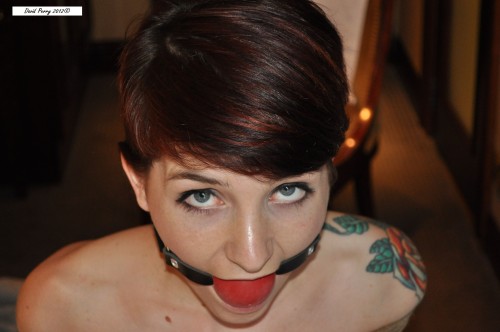 kinkyconverse:  sexy ball gagged ladies ;)  