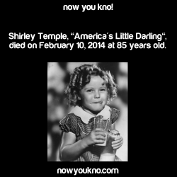 nowyoukno:  Now You Know more about America’s Little Darling. (Sources: 1, 2, 3, 4, 5) 