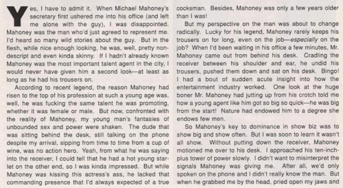 MICHAEL MAHONEY (1989)