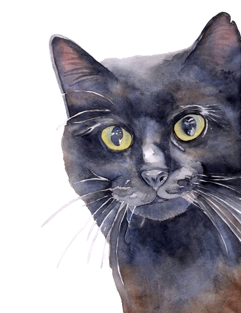 kboyington424: Peek-a-boo!  Original Watercolor by Kate Boyingtonwww.etsy.com/shop/KateBoyingtonArt