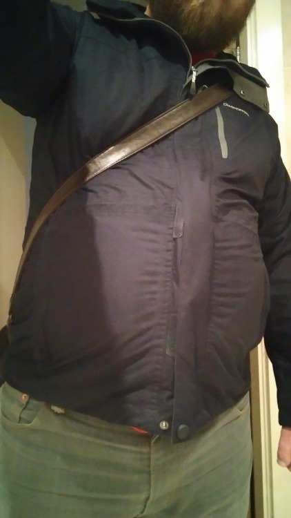 bloateduk:  My coat was under a bit of stress today. 