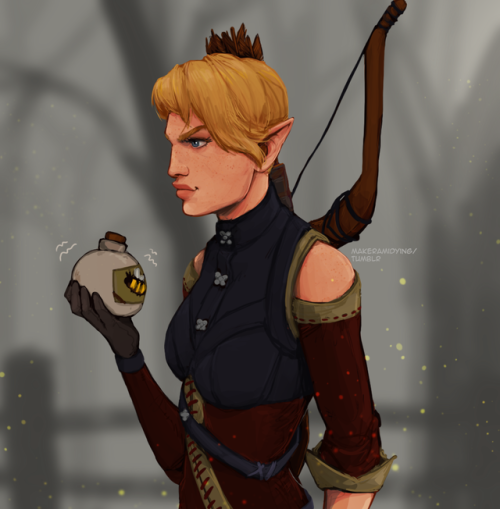 caed-nuas: snarkspawn: Que sera sera, whatever will bee will bee ♪♫ [start ID: a drawing of Sera, 