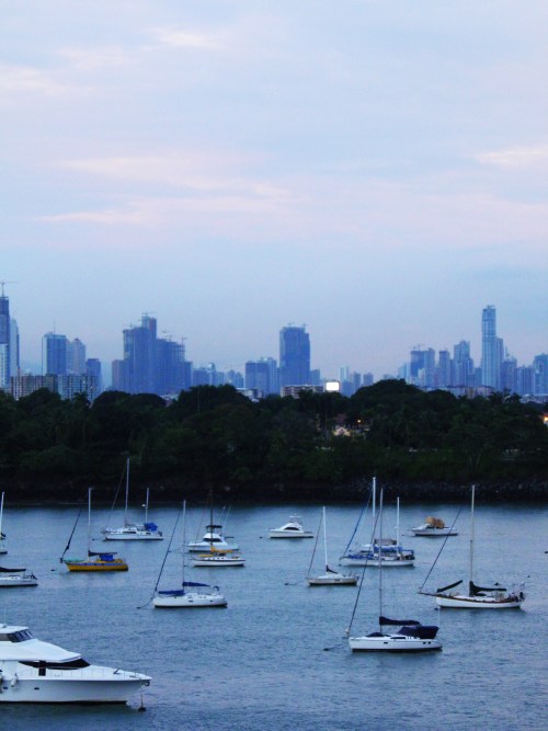whylivelifedreaming:  Panama. A view of Panama city from the canal.