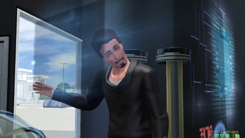 Immediately after touchdown in the future, Tony gets busy familiarising himself with the sophisticat