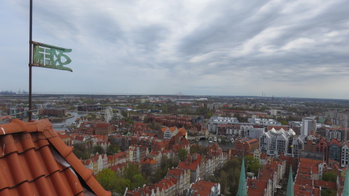 The view from the top of St. Mary’s church, Gdansk