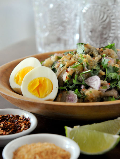 Thai Grilled Eggplant Salad