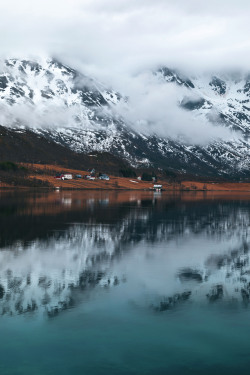 dennybitte:  misty enveloped Lofoten / Norway