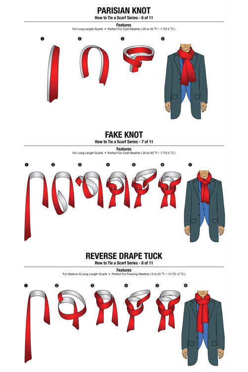 voyagebysexualdiscovery:  onfire40:  magiccharlie:  onfire40:  nevver:  How To Tie A Scarf Chart  Because, well, first world problems.  This is incredibly important  I love you! Lol  Saw this in Europe everyday …. Nice