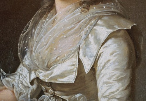 Adélaïde Labille-Guiard, Portrait of a Woman detail, ca. 1787