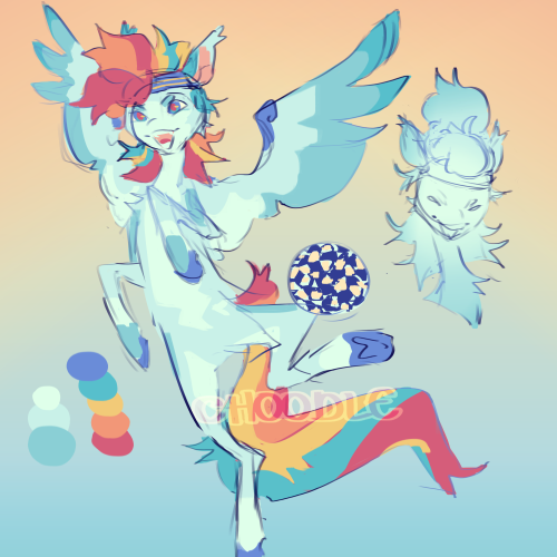My Take On Rainbowdash! Design Wise She Was Always My Favourite From The Show. 
