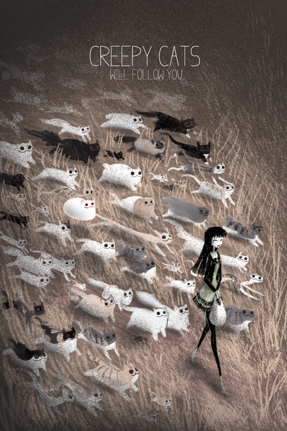 meawbin:  Creepy Cat 11-20 