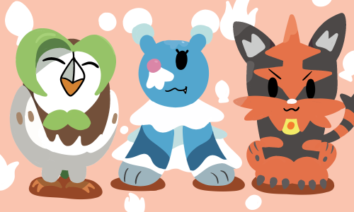 springy-chan11: A little lineless doodle in class of these cuties!