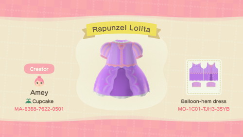 I also made Lolita versions of Rapunzel and Ariel’s dresses!