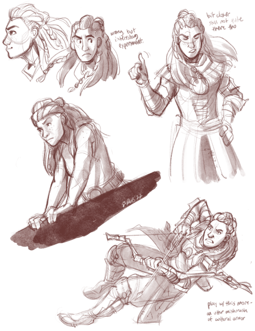 some recent ipad doodles. Burrower studies, and trying to learn to draw Aloy again, for something el