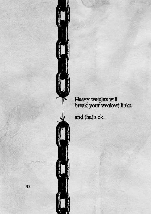 It will leave you with a stronger chain. Fariedesign | Society6 | Facebook | Behance