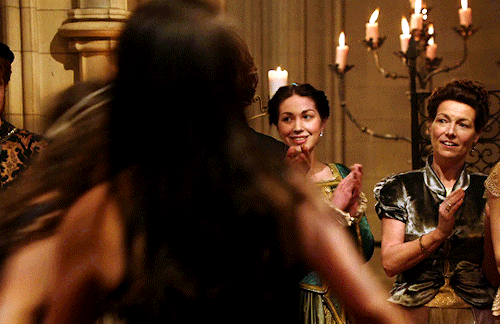 captass:MARY: I want to go dance.AYLEE: You can’t dance alone.MARY: I won’t be alone.REIGN (2013 — 2