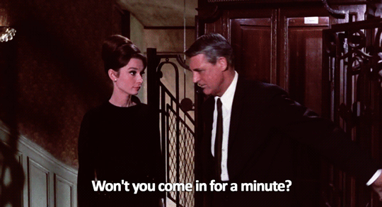 sandandglass:Charade, 1963Regina Lampert doesn’t appreciate Peter Joshua treating