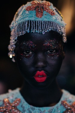 continentcreative: Adut Akech Bior backstage