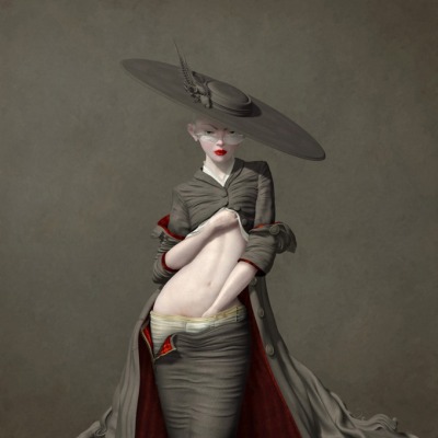 laughinggwynplaine:Ray Caesar (b. 1958, British) based in Canada.  A dangerous inclination, digital painting 