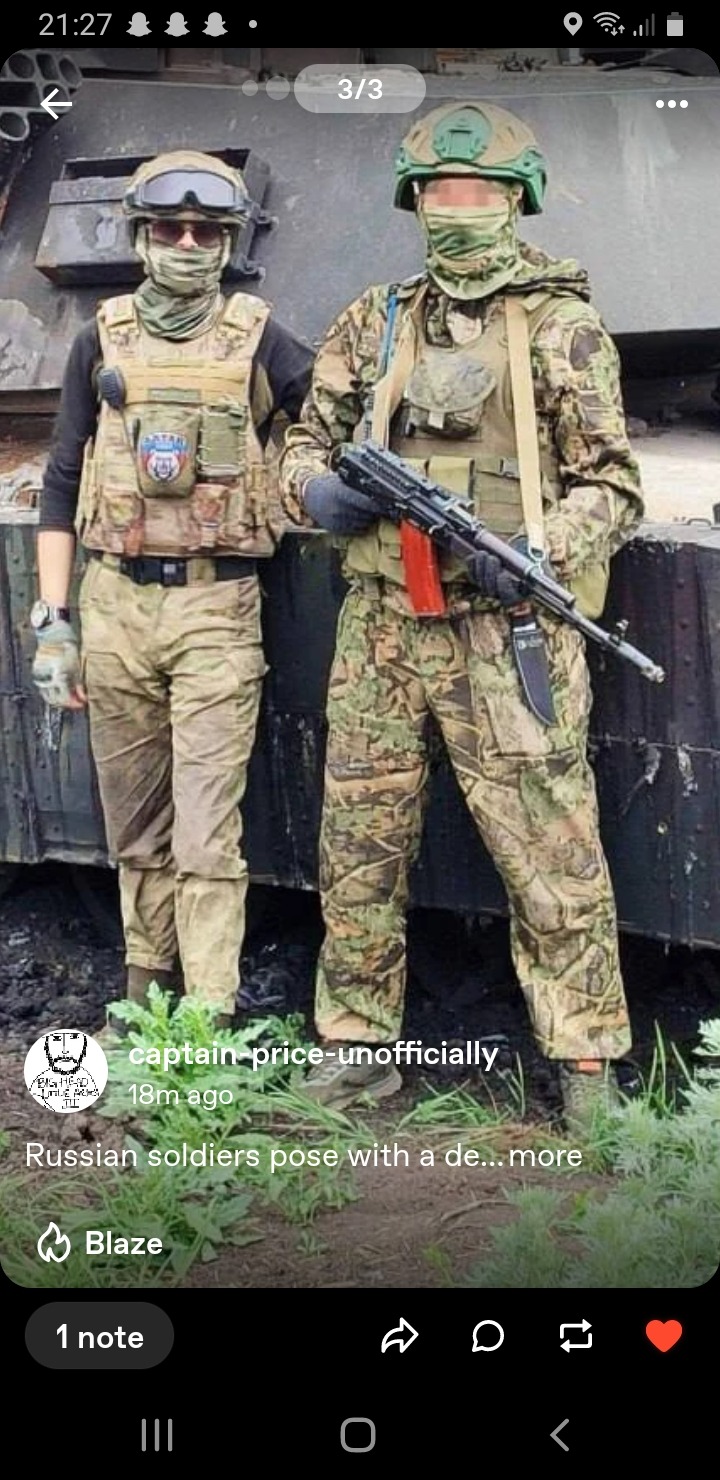One Of Them Has Hunting Camo Trainers And An Airsoft Vest So Yeah The Russian Millitary Is Definitely