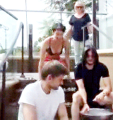 goldenfools:  Lena Headey, Kit Harington &amp; Nikolaj Coster-Waldau doing the