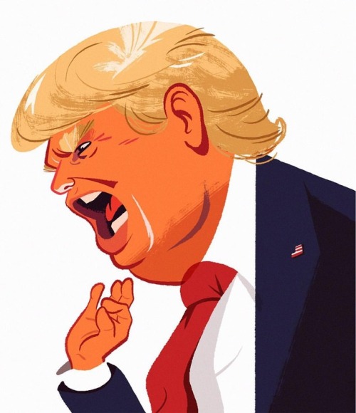 #trump #illustration #wip #dotard #digitalart