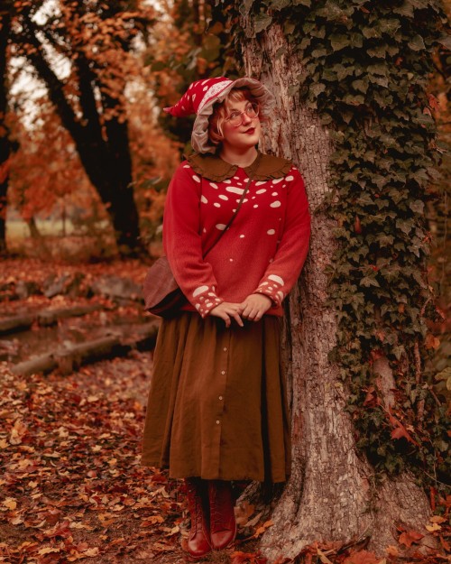 Some Impeccable Mushroom Fairy Vibes From Yokonika This Morning Featuring My Amanita Sweater!