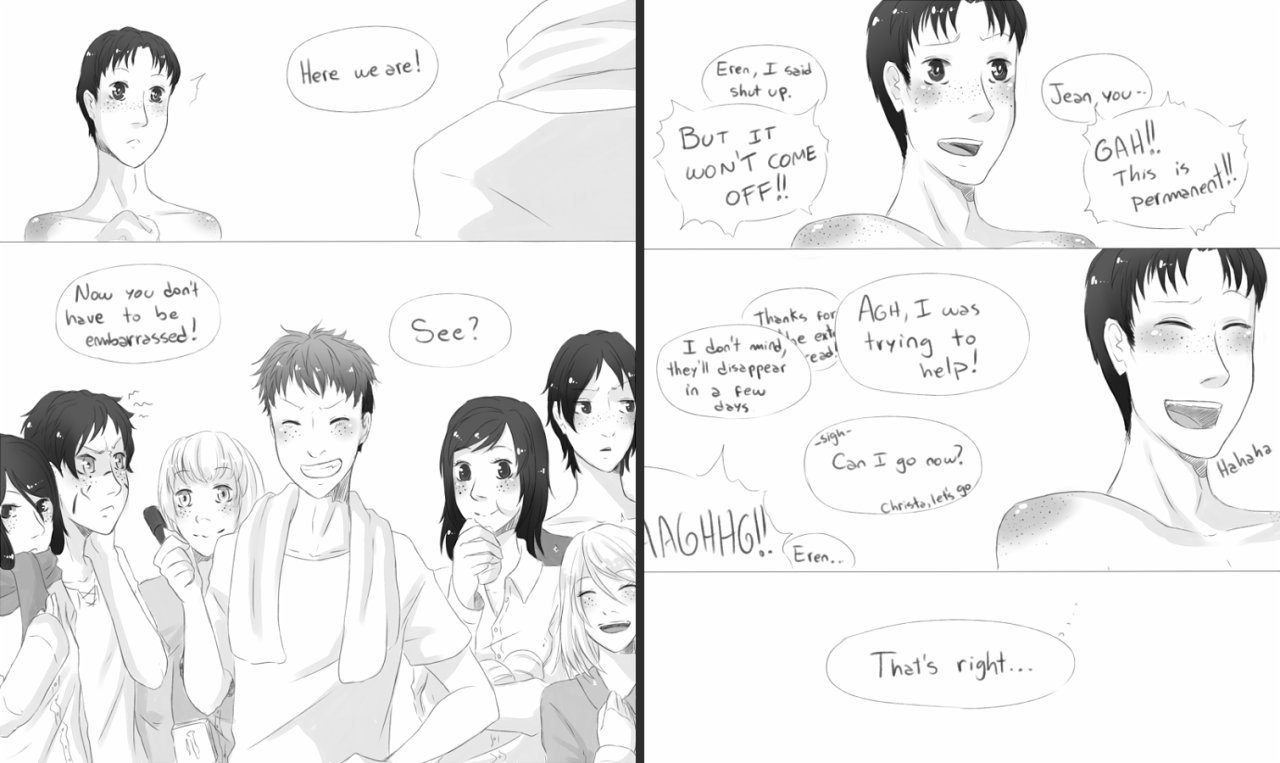 kyyhky:   marco-leader-bodt asked: Marco being all self-concious about his freckles