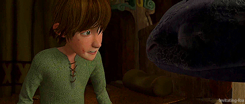 levitating-fox:I always thought Toothless was reminding Hiccup to take a deep breath