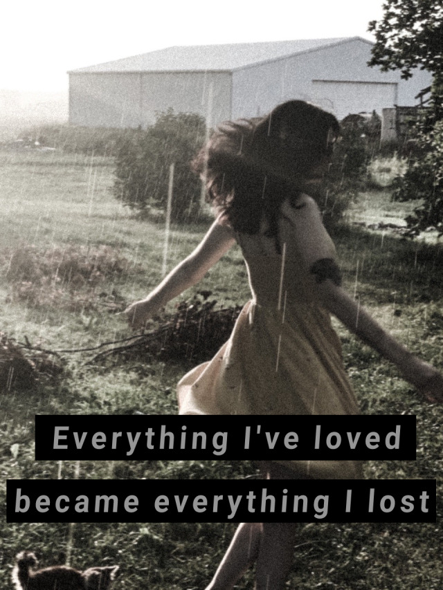 everything I've loved became Everything i lost