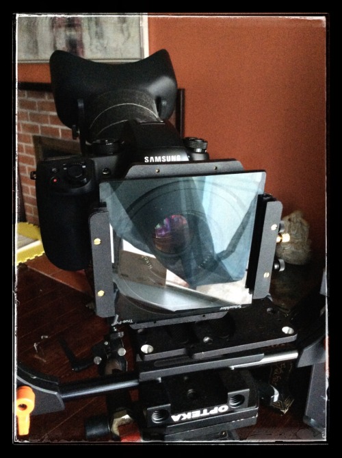 My outfitted Samsung NX1. Opteka Gage, Cinevate Cyclops, Lee Filters Holder w/Schneider 4x4 Polarize