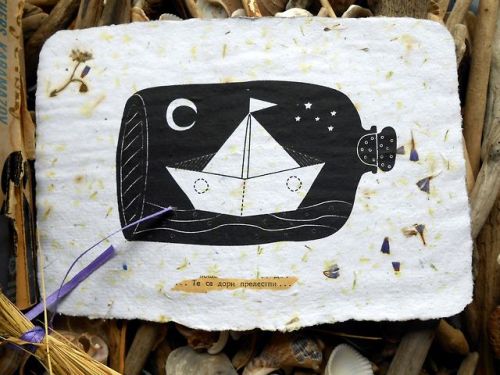 milototocrafts:Print A Boat in a BottleArtwork by Bogdan Yonkov