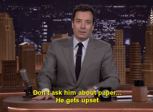 fallontonight:  In Reply To: The Rock always beats scissors.  